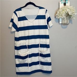 🩷 Super cute striped drawstring dress NWOT